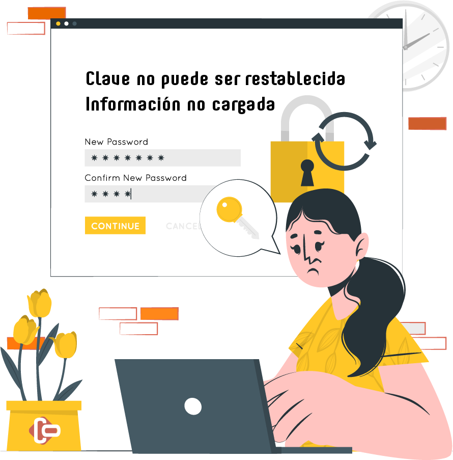 Coonta - Password no puede ser cambiada